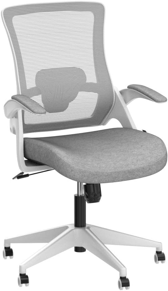 White Desk Chair with a white background.