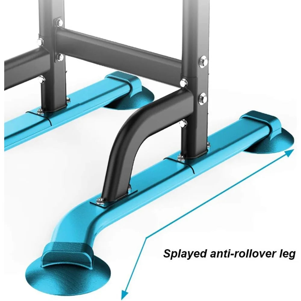 Pull Up Bar Station showing how it has splayed anti-rollover legs.